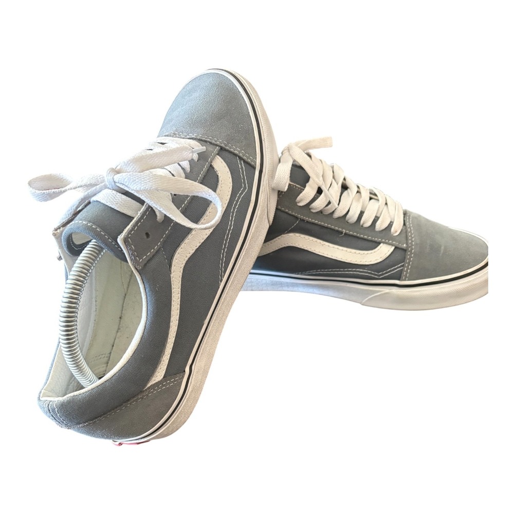 Vans Old Skool Slate Blue Suede Canvas Low Top Skate Shoes Mens 8.5 Women 10